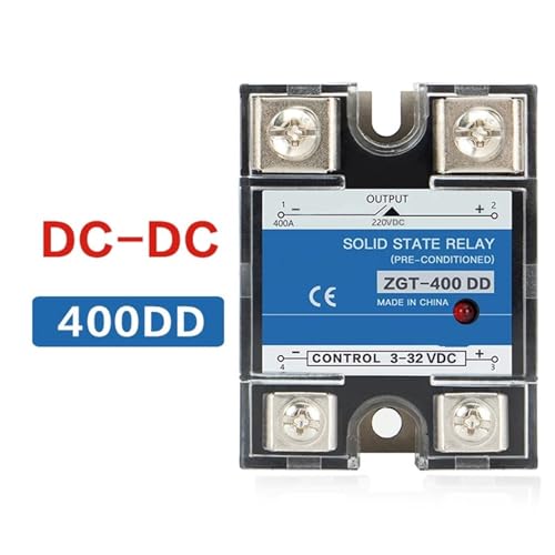 Relais statique 400A SSR-400DD évite la surchauffe commutation DC 5-220V avec radiateur JGX