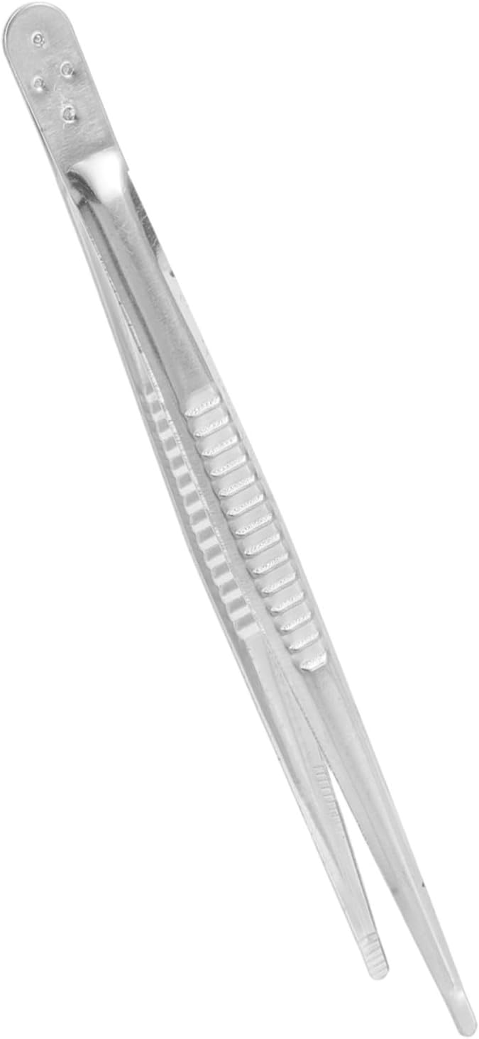 Stainless Steel Curved Tweezer for Stamp Handling and Specimen Spreading