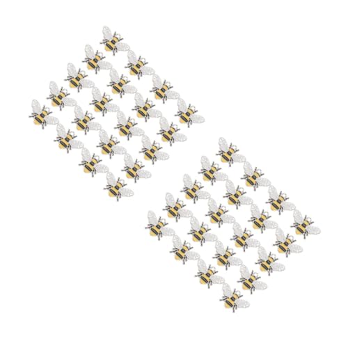 Housoutil 2 series Accesorios De Aleación Para Colgantes Decoración Del Hogar Dijes De Panal Decoración DIY Dijes De Aleación De Insectos Dijes De Collar Dijes De Aleación 20 piezas*2