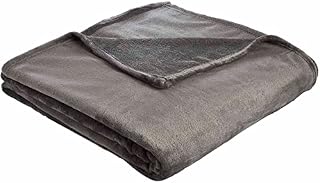 wilko Charcoal Supersoft Throw, 100% Polyester Washable Soft Fleece Throw, 200 x 200cm