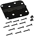 Baldwin 1140190I Radius Mortise Hinge, Black