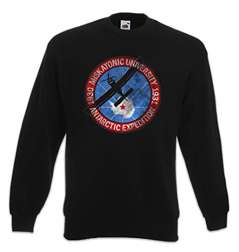 Sweat Miskatonic University III imprimé vintage pull de qualité supérieure col rond