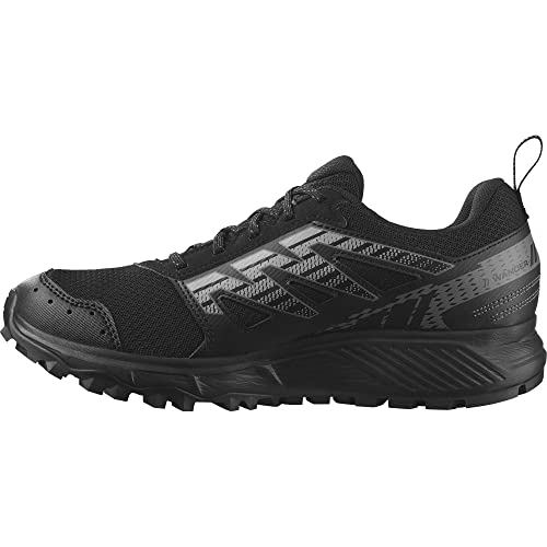 Salomon Wander Gore-Tex Chaussures de Trail Running pour Femme, Conception spéciale outdoor, Confort douillet, Maintien sûr, Black, 37 1/3