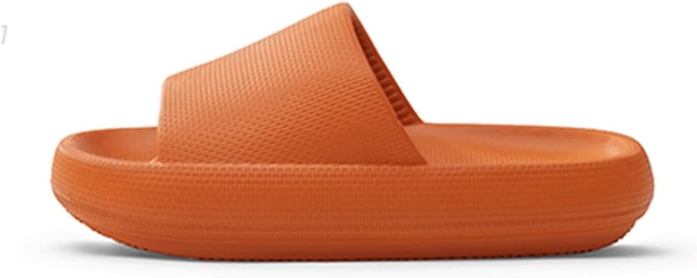 Shark Slippers Shower Shoes Women's Ultralight EVA Shower ShoesHome Bath Slippers for College Dorm Summer Sandals (Color : Orange, Size : 35-36)