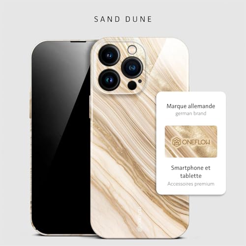 Coque iPhone 15 Pro Max effet marbre Bliss Or Beige pour un look chic