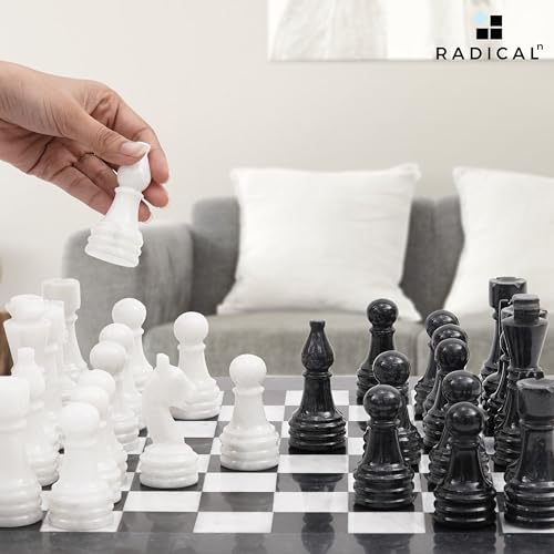 Radicaln Marble Chess Set 15" Juego de Mesa de Lujo miniatura 3