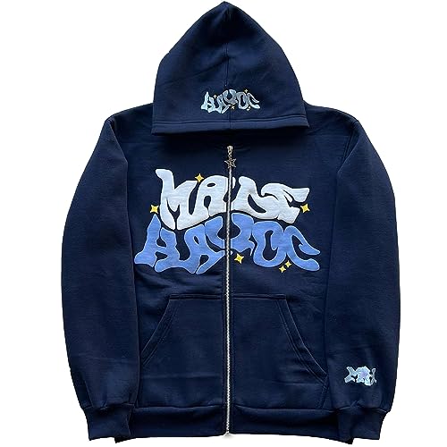 Sweat à capuche Y2K zippé style gothique résistant pour affirmer son look grunge