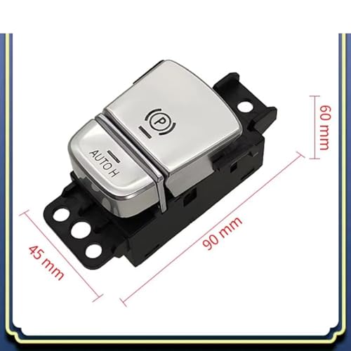 Conjunto botón interruptor de freno de mano con acabado OEM 2016-2022 6