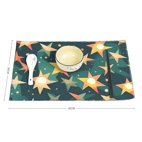 Sets de table lavables anti-tache et chaleur lot de 6