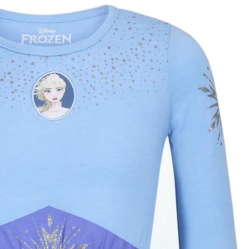 Disney Frozen Elsa and Anna Girls Tutu Long Sleeve Dress for Toddler and Little Kids4
