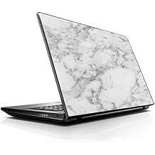 15 15.6 inch Laptop Notebook Skin Vinyl Sticker Cover Decal Fits 13.3" 14" 15.6" 16" HP Lenovo Apple Mac Dell Compaq Asus Acer/Grey and White Marble Panel