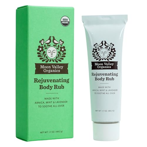 Moon Valley Organics Rejuvenating Body Rub from With Arnica, Mint, and Lavender - Salve For Soothing Sore Muscles - Moisturizing, Cooling Blend Designed for Relaxation - For Kids and Adults
