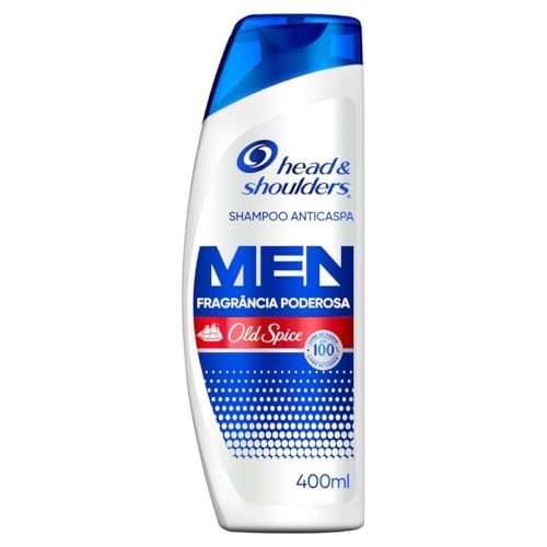 Head & shoulders & Shampoo Anticaspa Masculino com Old Spice Para Cabelo Oleoso 400 Ml, &