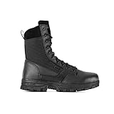 HVAC365 Tactical HVAC Professionals Work Boots, 8-Inch Black Leather Waterproof...