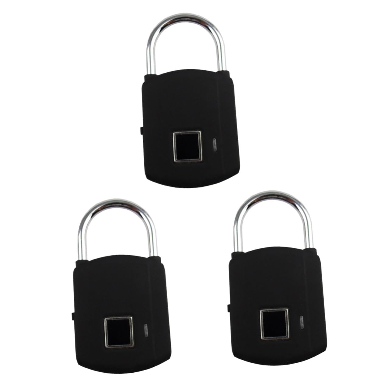 UKCOCO Candado De Huella Dactilar Recargable De 3 Piezas: Cerradura Antirrobo Para Puerta Gabinete Mochila Fácil De Transportar Gran Capacidad.