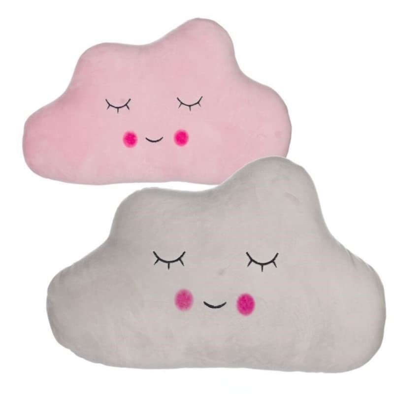 Dream Hogar Cojin Estrella Nube Suave Original Poliester Decorativo (Nube Gris)