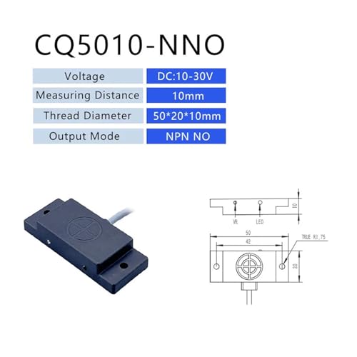 Sensor de proximidad capacitivo cuadrado CQ5010-NNO detector de liquidos 3