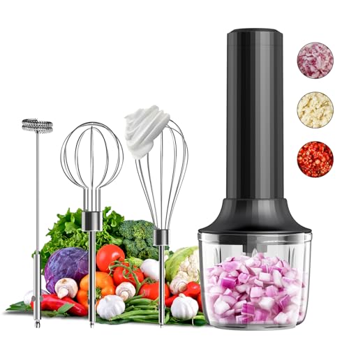 Electric Hand Mixer with MixgoII, Handheld Mixer Electric Whisk, Rechargeable