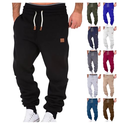 Sweatpants for Men Casual Tapered Joggers Athletic Drawstring Sweatpants Workout Running Pants with Pockets