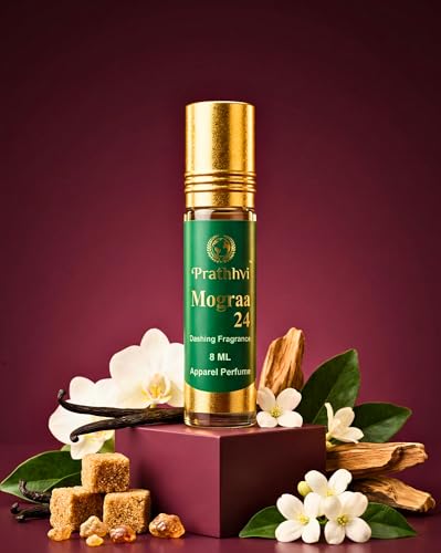 Image of Mograa 24 Attar Roll-On Perfume Oil 8 ml | Alcohol Free | Long Lasting Rich Fragrance | Men & Women | Pocket Size Travel Friendly Roll On | Daily Wear (Pack of 1)