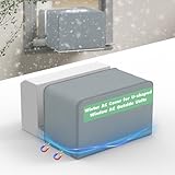 Memrita Window Air Conditioner Cover,Compatible with U-Shaped 8,000/10,000/12,0000 BTU Window AC Units,Heavy Duty 600D Air Conditioner Cover for Outside Unit Protection,Grey