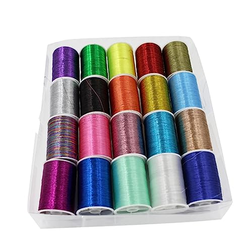 Hilo metálico multicolor para coser 7.48 in 0.38 lb miniatura 1
