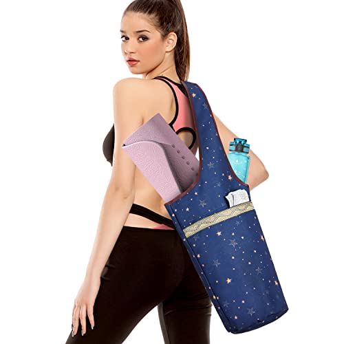 Kyku Blue Yoga Mat Bag Extra Large Yoga Bags And Carriers, Holds More Yoga Accessories, Fit Most Size Mats #TOP6