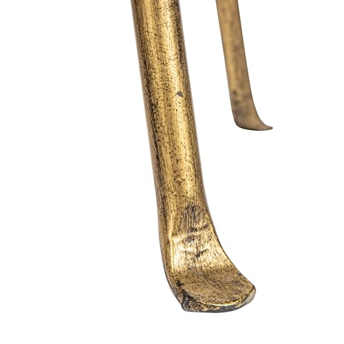 Image of Metal Martini Cocktail Table, Antique Brass