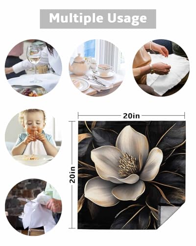 Servilletas de Tela Cuadradas Floral Pack x6 miniatura 5