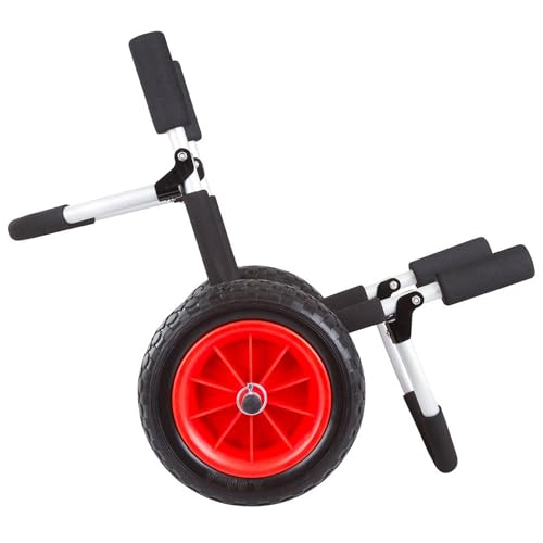 Elevate Outdoor Paddle Board Dolly, Lightweight Aluminum SUP Cart, 50 lb Capacity - Includes Bungee Tie-Down Strap and Foam Bumpers