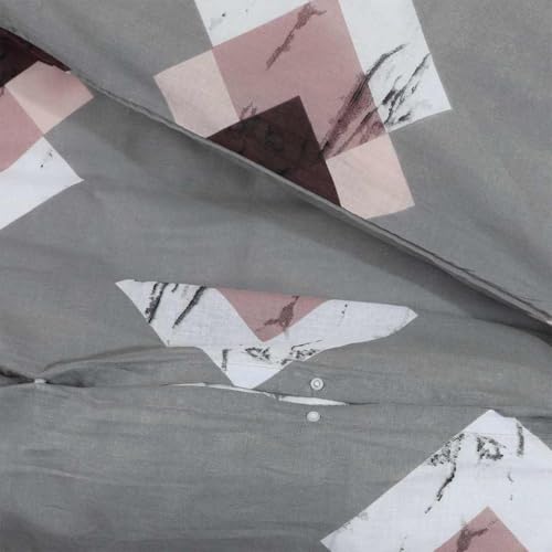 Housse de couette gris 135x200 cm en coton pour une chambre cocooning