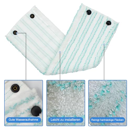 Wischmopp Bezug für Leifheit Combi/Clean Twist M Micro Duo Bodenwischer Ersatzbezug Wischbezug Ersatz Mikrofaser Mopptuchbezug