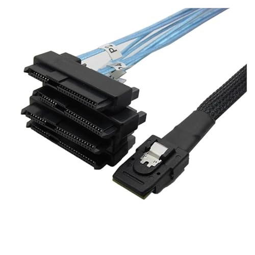 Cable con conectores SFF-8087 a SFF-8482 0.5 m miniatura 6