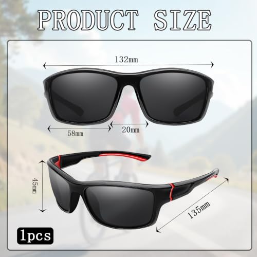 Image of Glasses For Man, Sun Glasses, Polarised Sunglasses Man, Sports Sunglasses For Men, Dedicated Cycling Glasses And Bicycle Riding Eyewear, Streamlined Design For Outdoor Sports