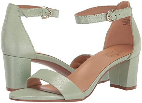 Naturalizer Womens Vera Ankle Strap Block Heel Dress Sandal,Mint Green Leather,9M | Image 6