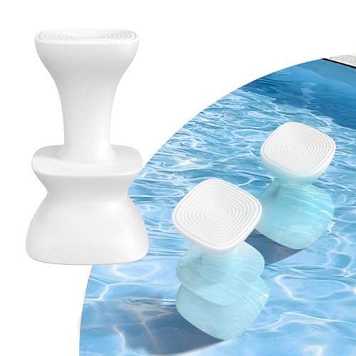 Image of 30 inch Pool stools for Underwater,Pre-Weighted Pool Stool with Adjustable Feet,Bar Seating Non-Float Design,Vinyl-Safe Pool Chairs for Inground Pools,Patio,Outdoor Poolside(1Stool)