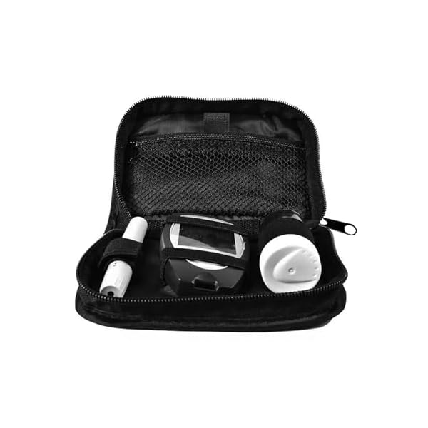 Diabetic Supplies Travel Case Storage Bag Diabetes Supply Organizer Pouch for Glucose Meter, Monitoring System, Blood Sugar Test Strips, Insulin Pens, Lancets, Vials, Pen Needles, Alcohol Wipes