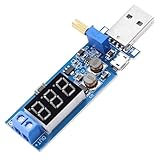 51CH082 Schritt-für-Schritt-Netzteil-Modul, USB DC-DC, 5 V auf 3,3 V/9 V/12 V/24 V, verstellbares Modul mit USB-Anschluss und Digital-LCD-Display