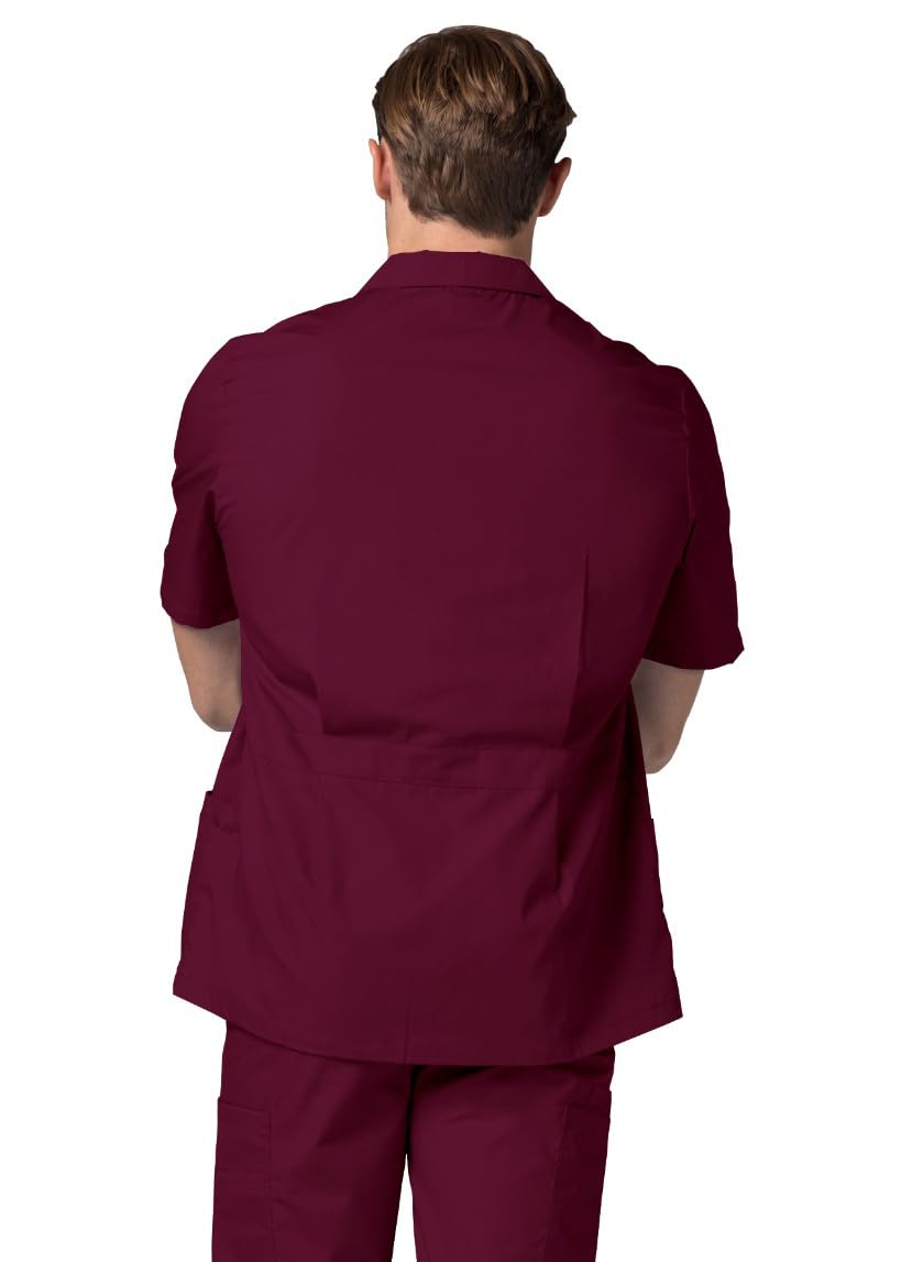Adar Universal Herren Pflegebekleidung - Kurzärmelige Jacke mit Reißverschluss