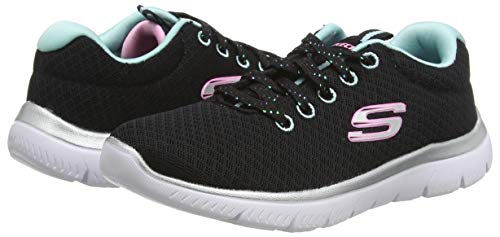 SKECHERS Summits_70L, Sneaker Bambina, Nero (Black...