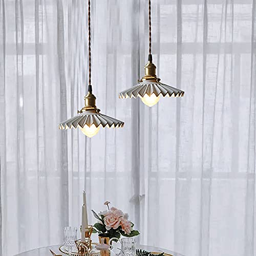 Lustre plissé ajustable E27 fini les éclairages agressifs au salon - 3