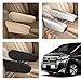 SWQS 2 PCS Car Front Seat Armrest Covers, Soft Elastic Fabric Stretch Auto Seat Armrest Protectors, Universal Front Seat Arm Rest Cover Replacement, Vehicle Interior Decor Accessories (Black)