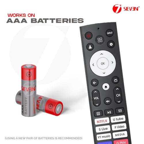 Image of 7SEVEN Compatible for Hisense Tv Remote Original Suitable for ERF3C90H ERF3H90H ERF3K90P ERF3M90H EFR3N90H EFR3T920H Models Remote Control - Universal Hisense Tv Remote Control