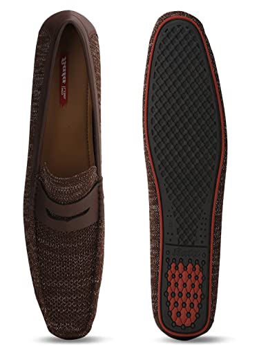 Image of Bata Mens Maserati Brown Loafers
