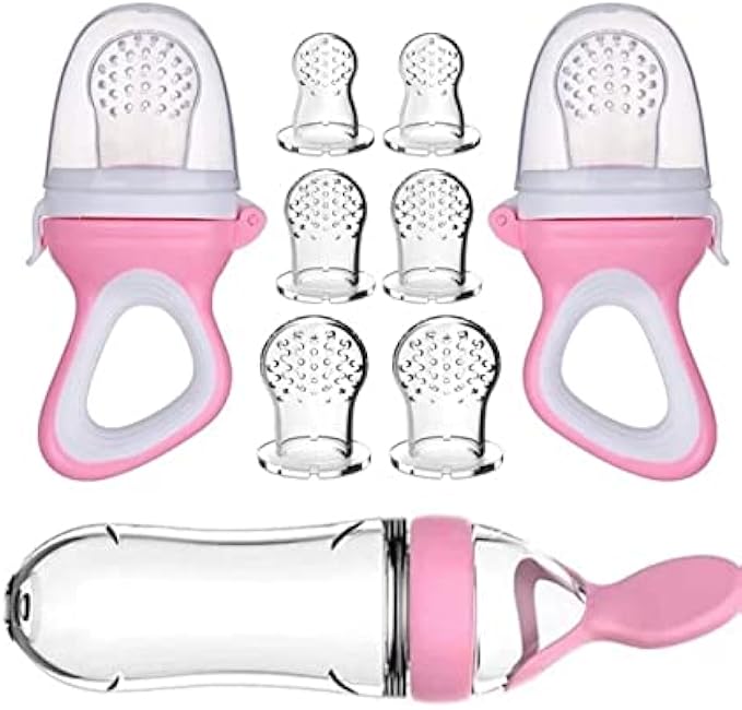 Baby Fruit Feeder Set (Pink)