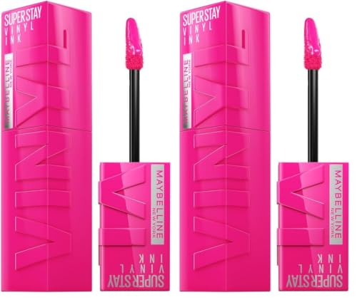 Image of Maybelline Super Stay Vinyl Ink Liquid Lip Color, Striking (Pack of 2)