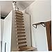 Jorzer Cat Ladder 10x39 Inch Hanging Wooden Cat Bridge Wrapped with Linen Rope Scratch Resistant Ladder for Indoor Cats Supplies PET_Supplies..