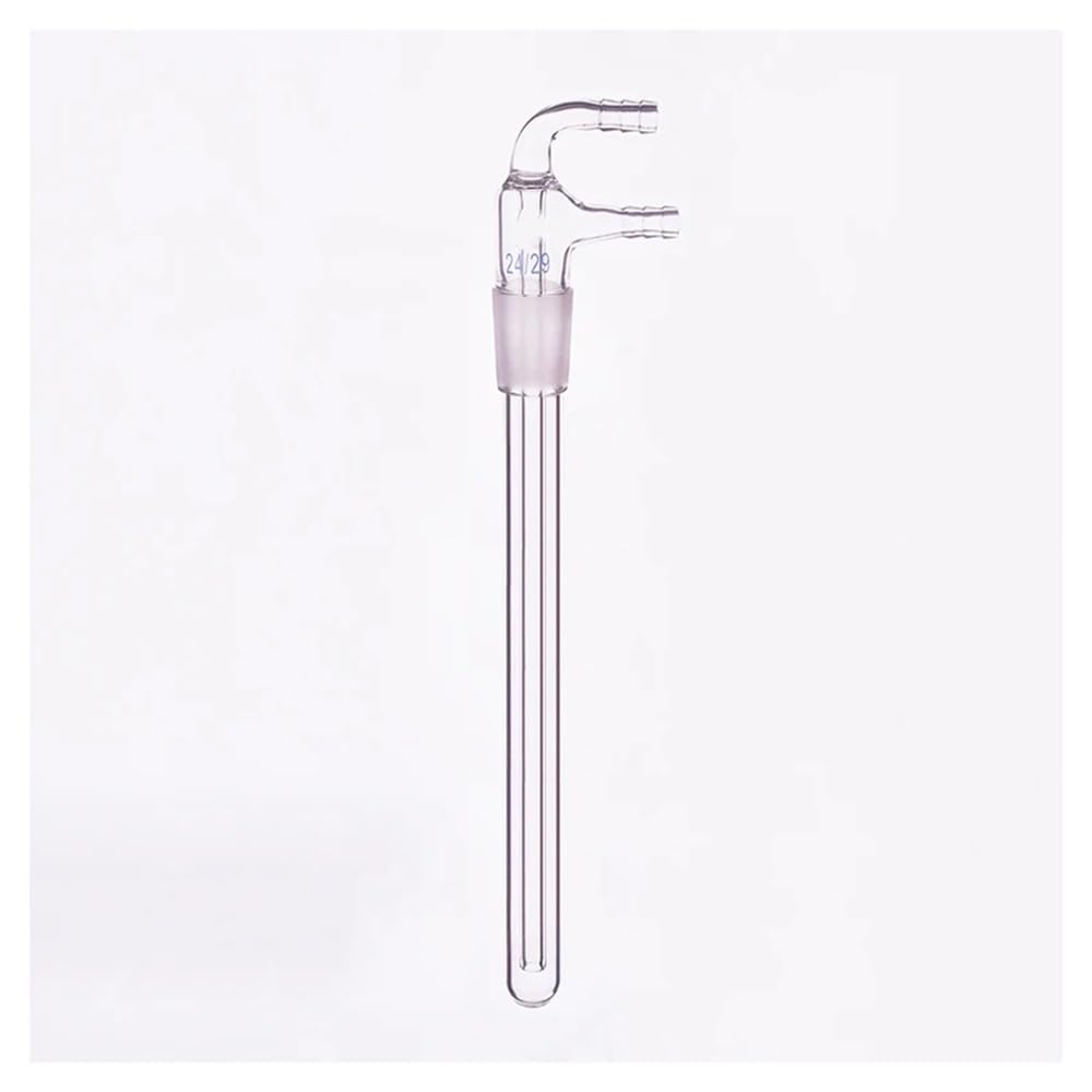 Condensador recto Condensador 24/29 Boquilla pequeña Diámetro exterior 10 mm Longitud del tubo inferior 75 mm/100 mm/150 mm/200 mm(Tube length 150mm)