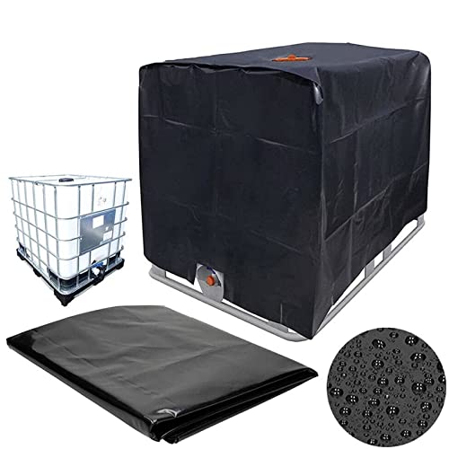 PFHH Couvercle de Réservoir IBC, Protection Anti-UV Anti-poussière Bâche de Couverture de Réservoir d'eau pour Container Cuve de Récupération d'eau de Pluie Bâche de Protection 1000l Cover