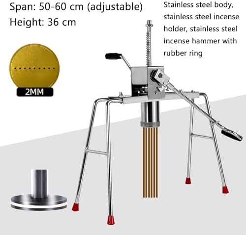 DIY Incense Making Machine with Adjustable Stand & Buddha Clay Extruder - Complete Kit with Thread Tools & Molds for Handmade Fragrance Crafts & Accessories